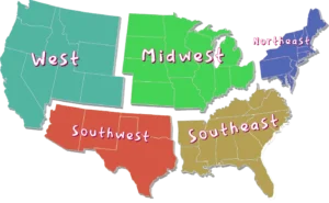 TRT Clinics by State – West & Midwest Regions (2025)
